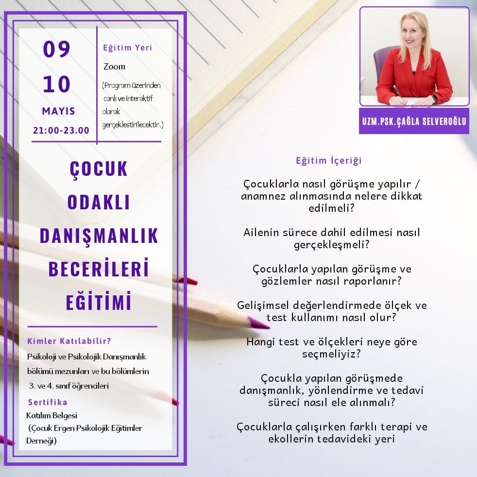 Çocuk Odaklı Danışmanlık Becerileri Eğitimi