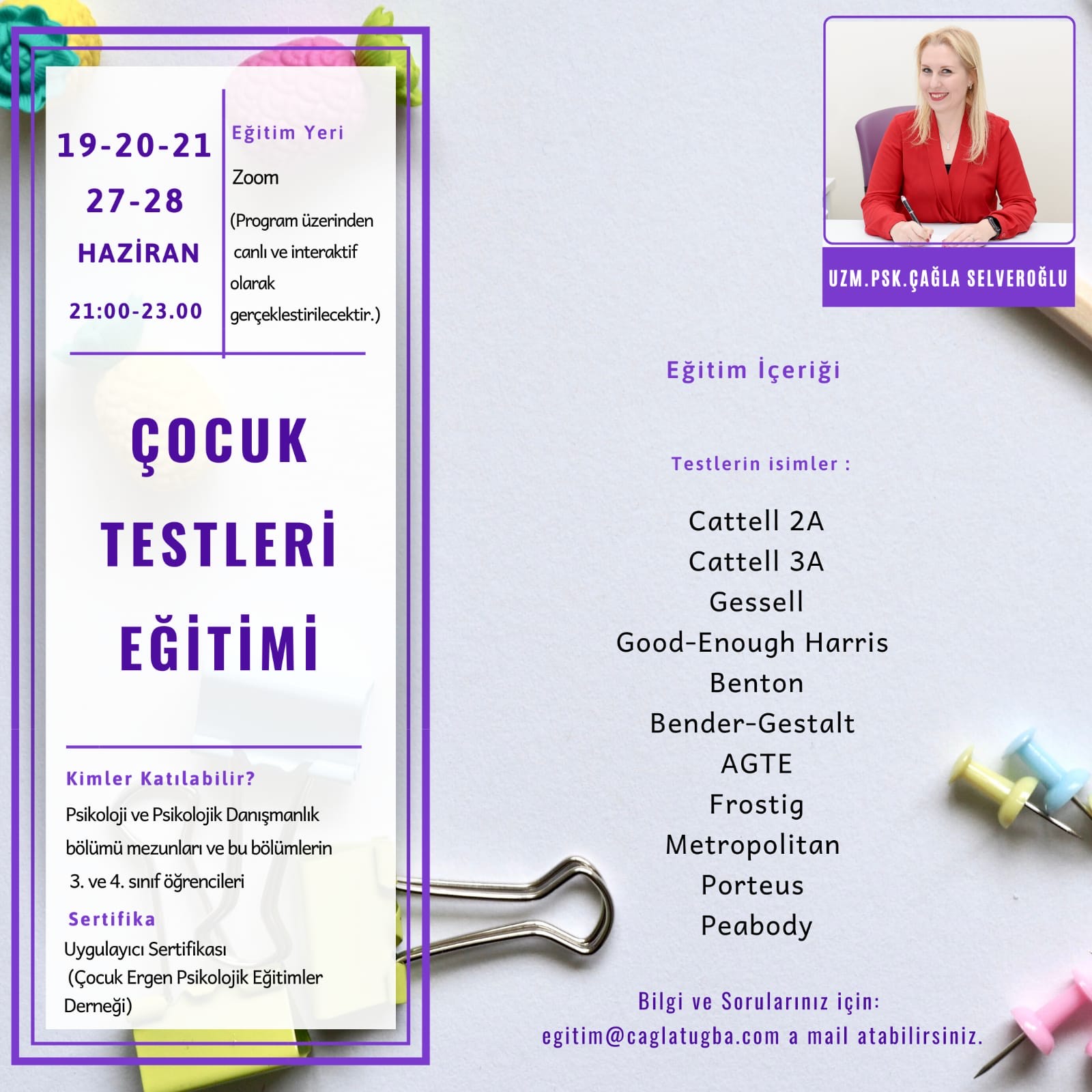 Çocuk Testleri Eğitimi